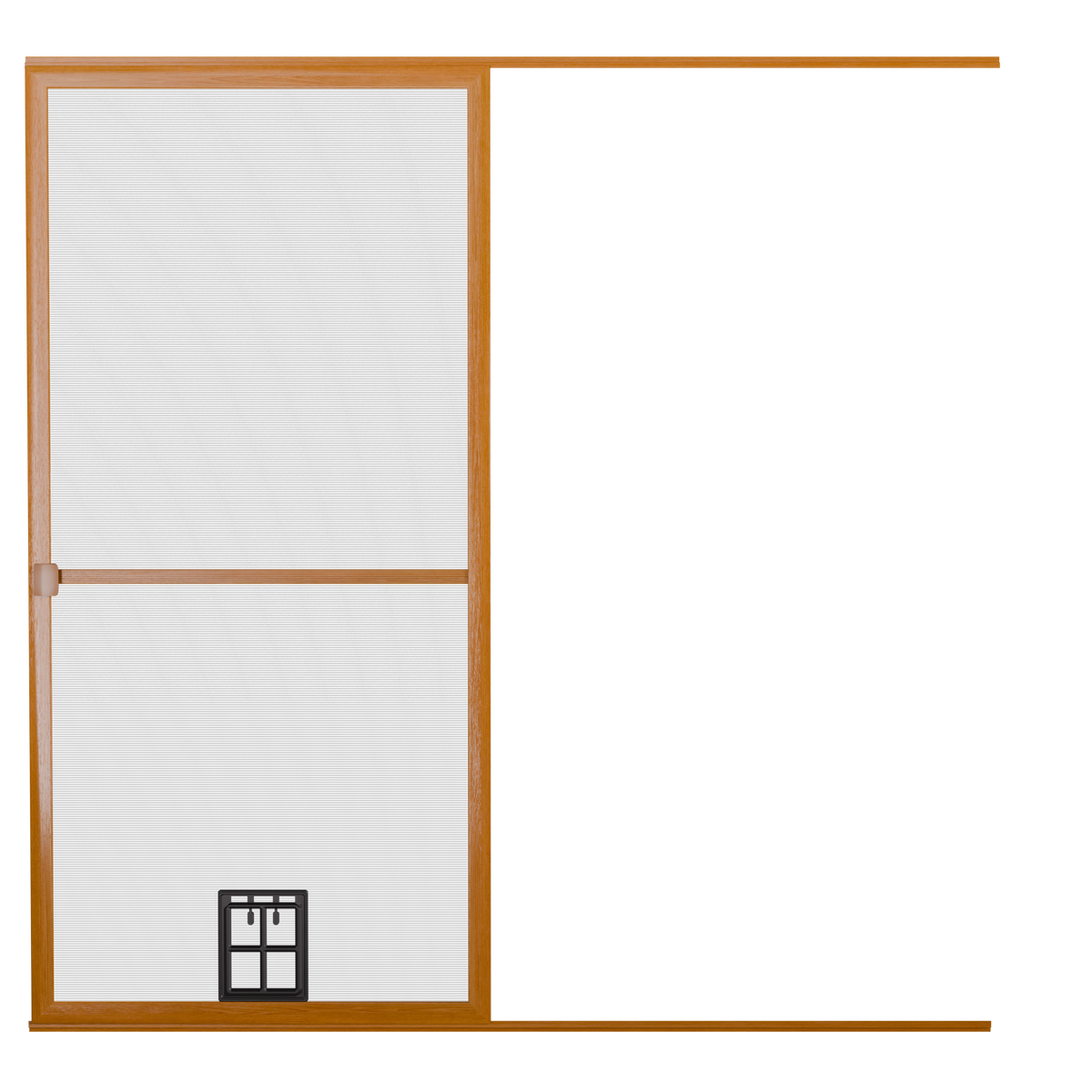 Moskitiera przesuwna do okien balkonowych - Złoty dąb